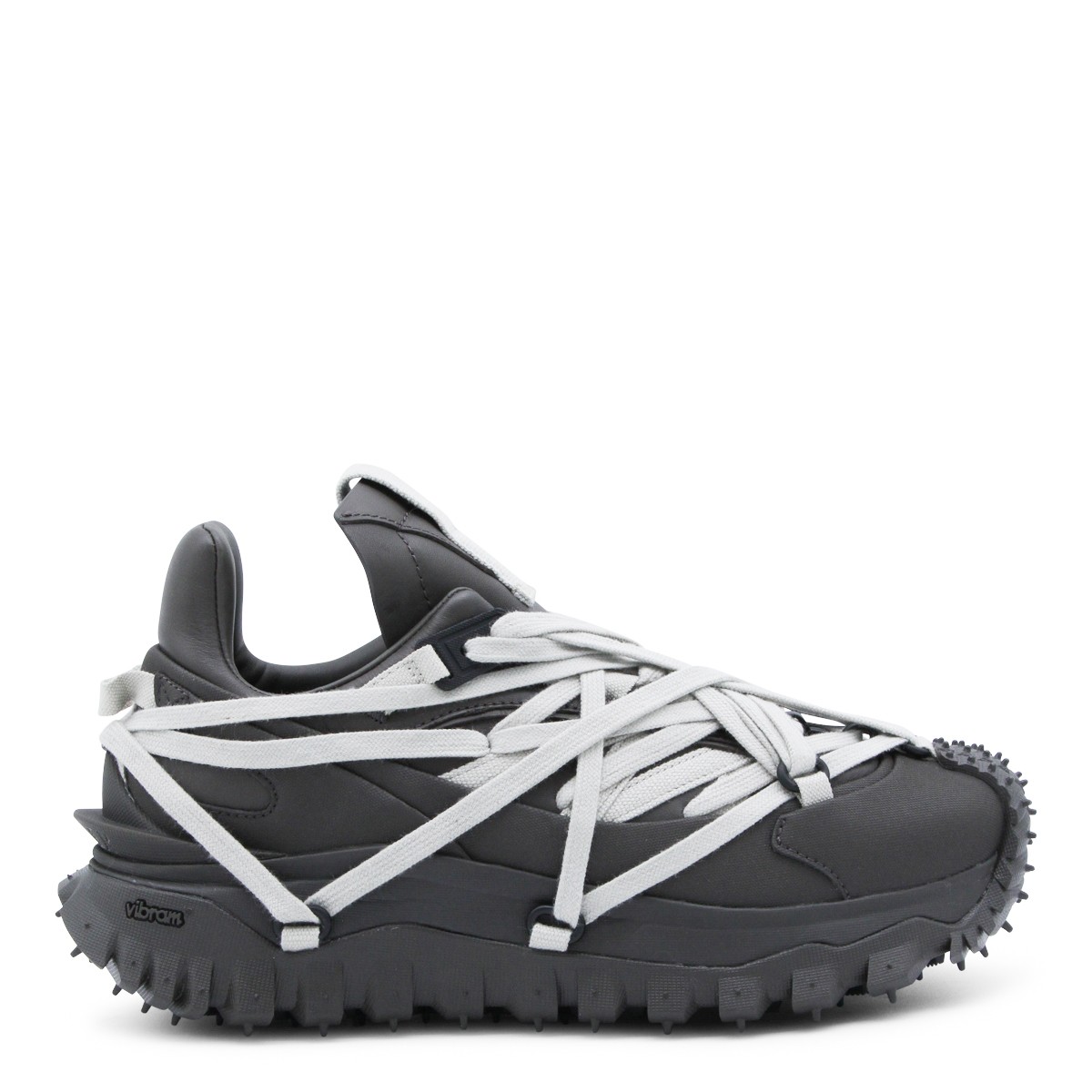 DARK GREY LEATHER TRAILGRIP MEGALACE...