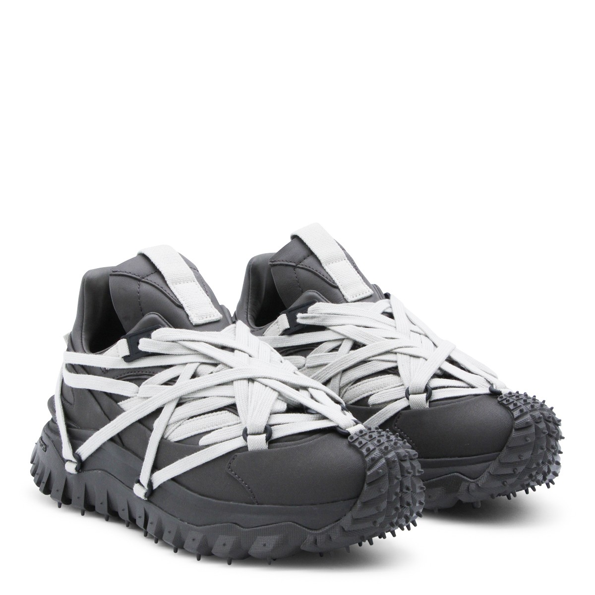 DARK GREY LEATHER TRAILGRIP MEGALACE...