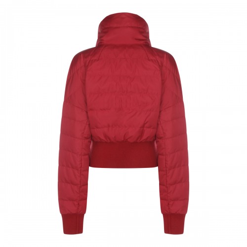 RED CROPPED DOWN JACKET