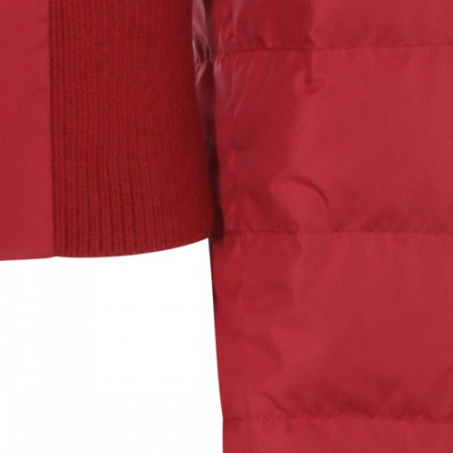 RED CROPPED DOWN JACKET