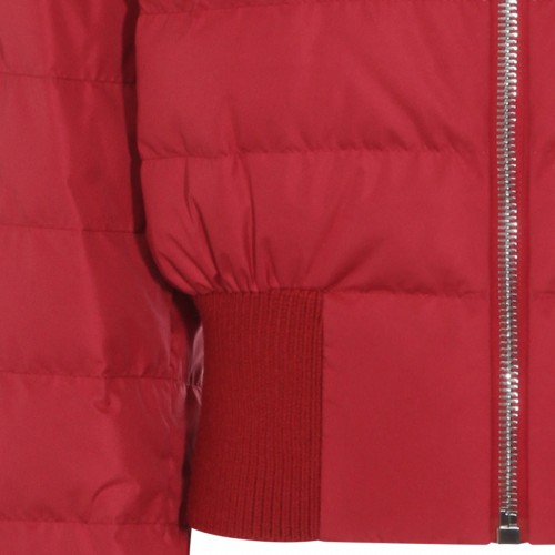 RED CROPPED DOWN JACKET