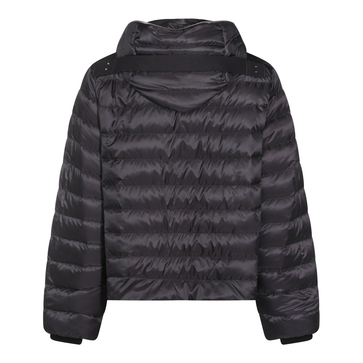 BLACK ZIPLOCK DOWN JACKET