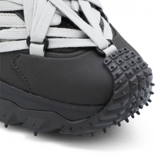 DARK GREY LEATHER TRAILGRIP MEGALACE SNEAKERS