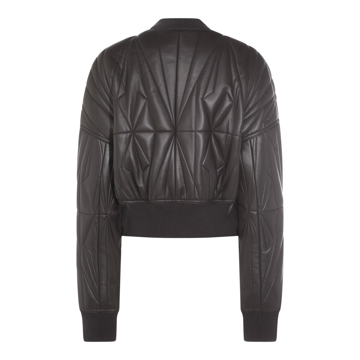 DARK GREY GEOCAMO LEATHER JACKET