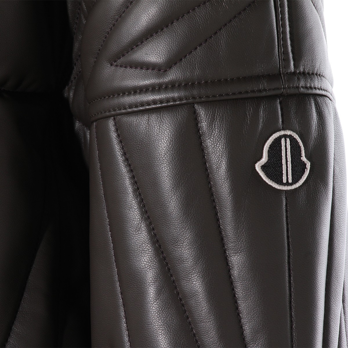 DARK GREY GEOCAMO LEATHER JACKET