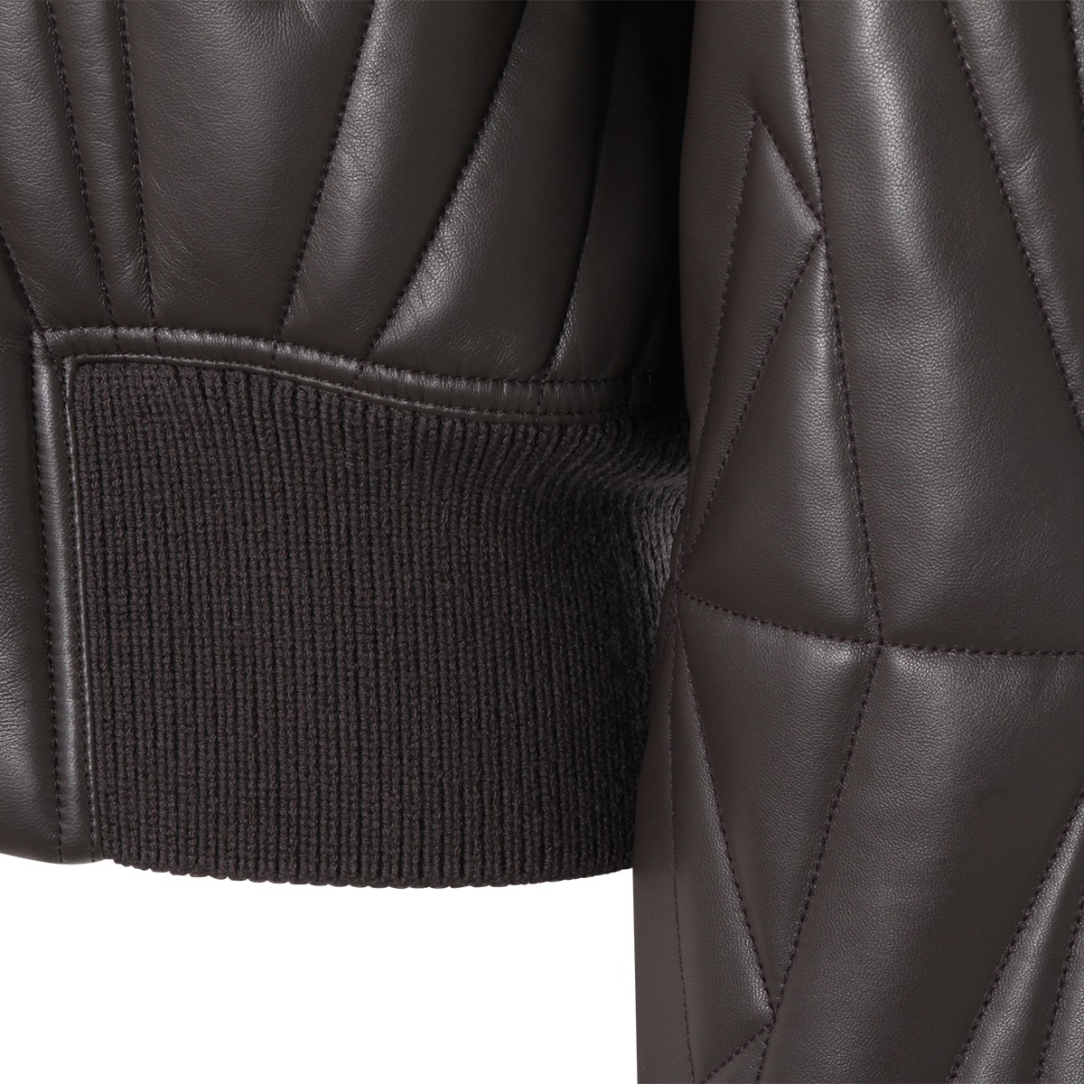 DARK GREY GEOCAMO LEATHER JACKET