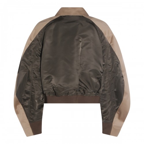 KAHKI AND BEIGE CASUAL JACKET