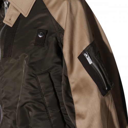 KAHKI AND BEIGE CASUAL JACKET