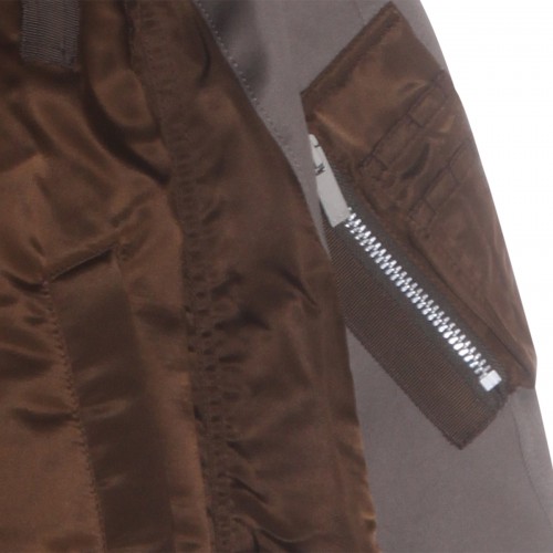 BROWN AND GREY CASUAL JACKET