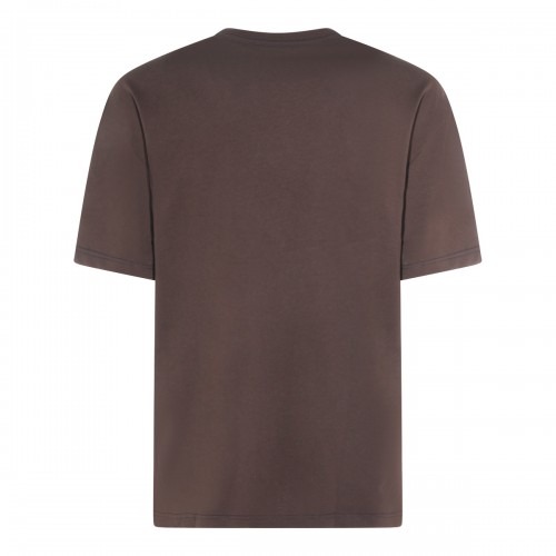 BROWN COTTON T-SHIRT