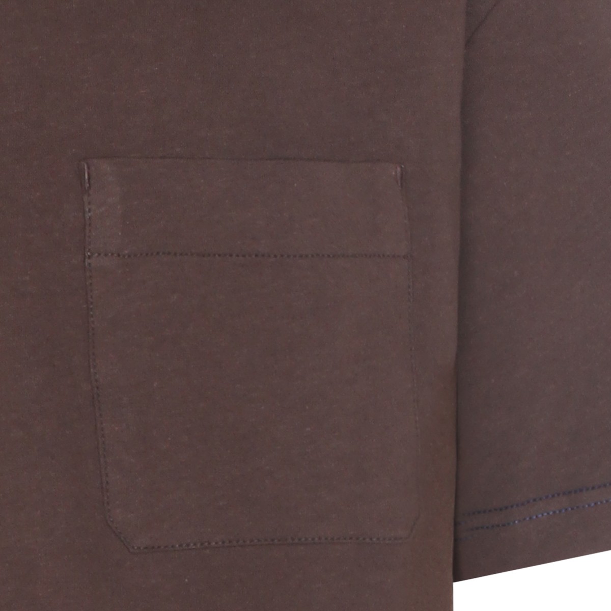 BROWN COTTON T-SHIRT