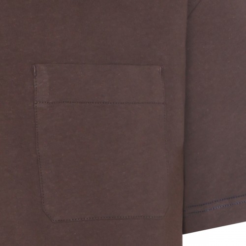 BROWN COTTON T-SHIRT