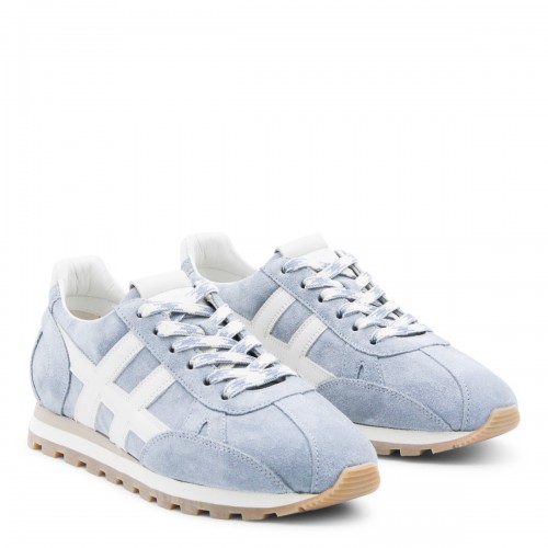 JEANS LEATHER SNEAKERS 2