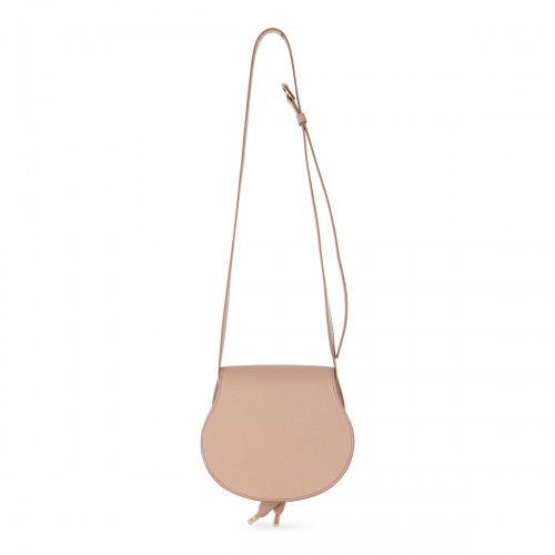 LIGHT PINK LEATHER MARCIE CROSSBODY BAG