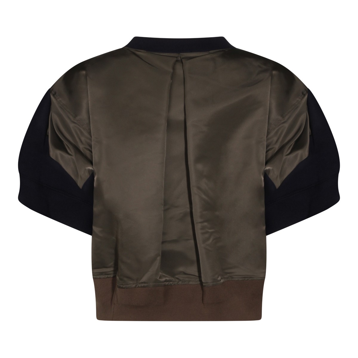 NAVY AND KHAKI COTTON SWEATSHIRT