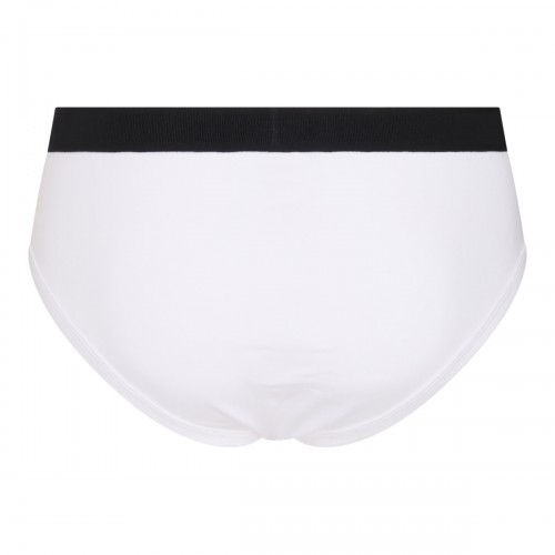 BLACK AND WHITE COTTON SLIP UNDERWEAR