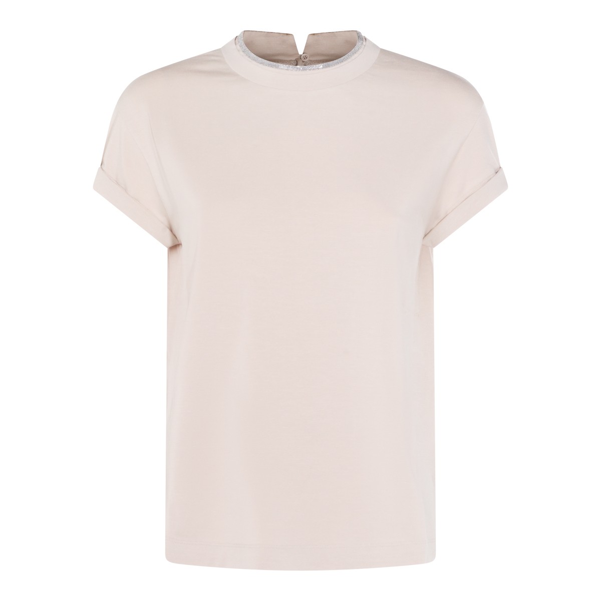 BEIGE COTTON T-SHIRT