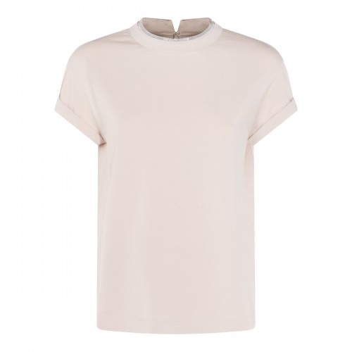 BEIGE COTTON T-SHIRT