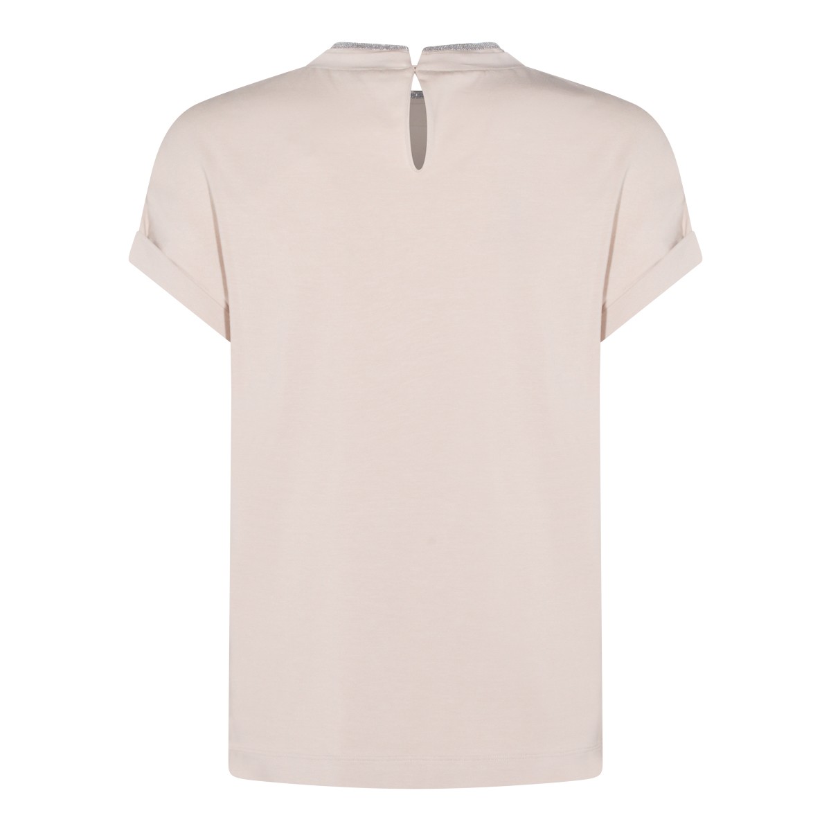 BEIGE COTTON T-SHIRT