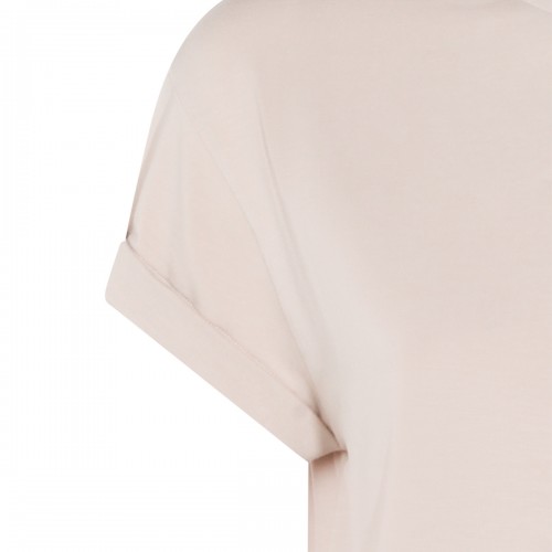 BEIGE COTTON T-SHIRT