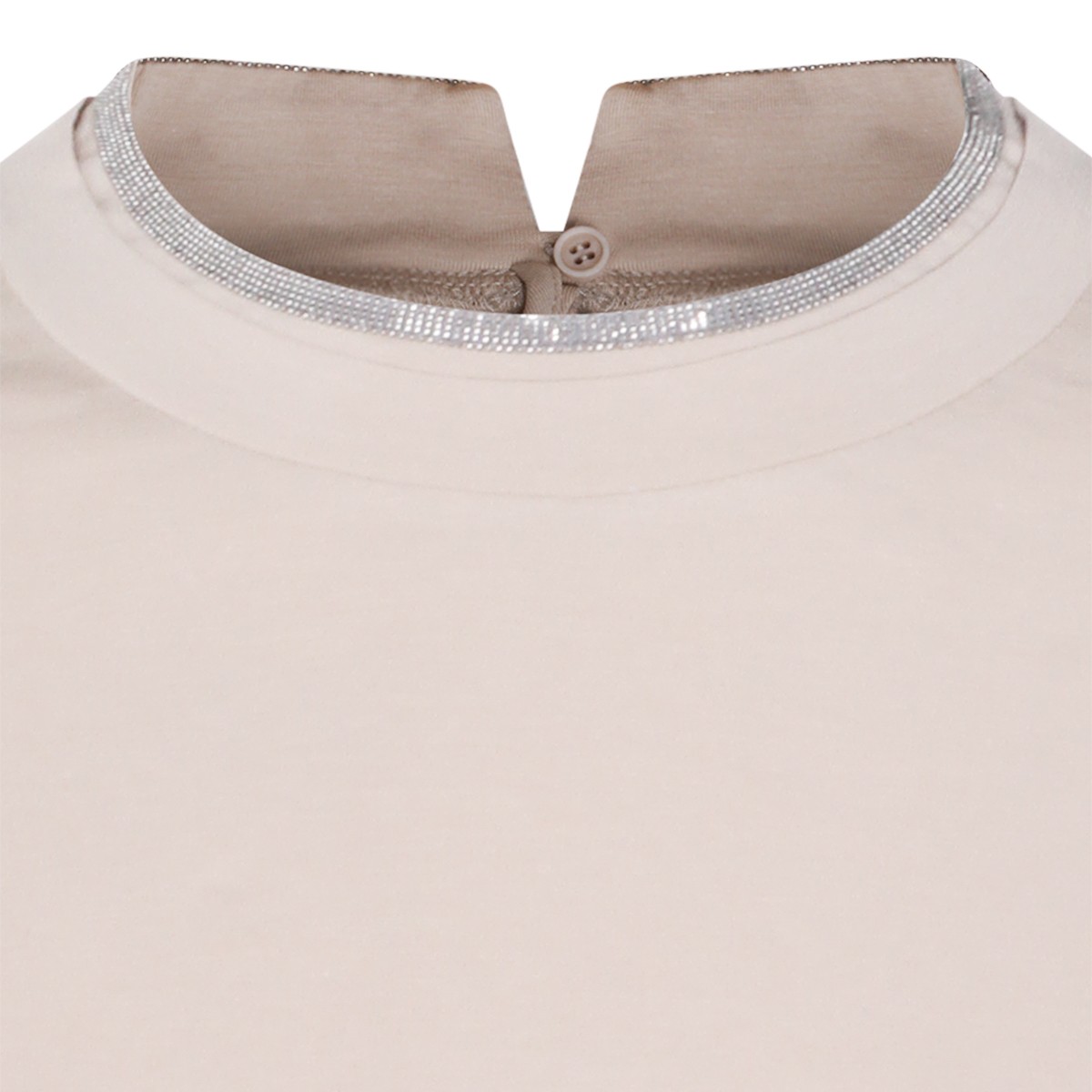 BEIGE COTTON T-SHIRT