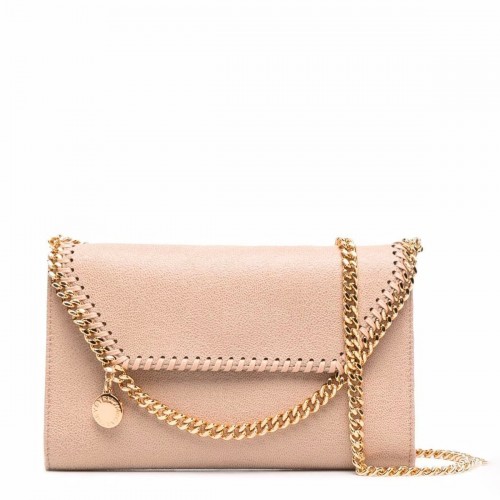 CREAM FAUX LEATHER MINI FALABELLA CROSSBODY BAG