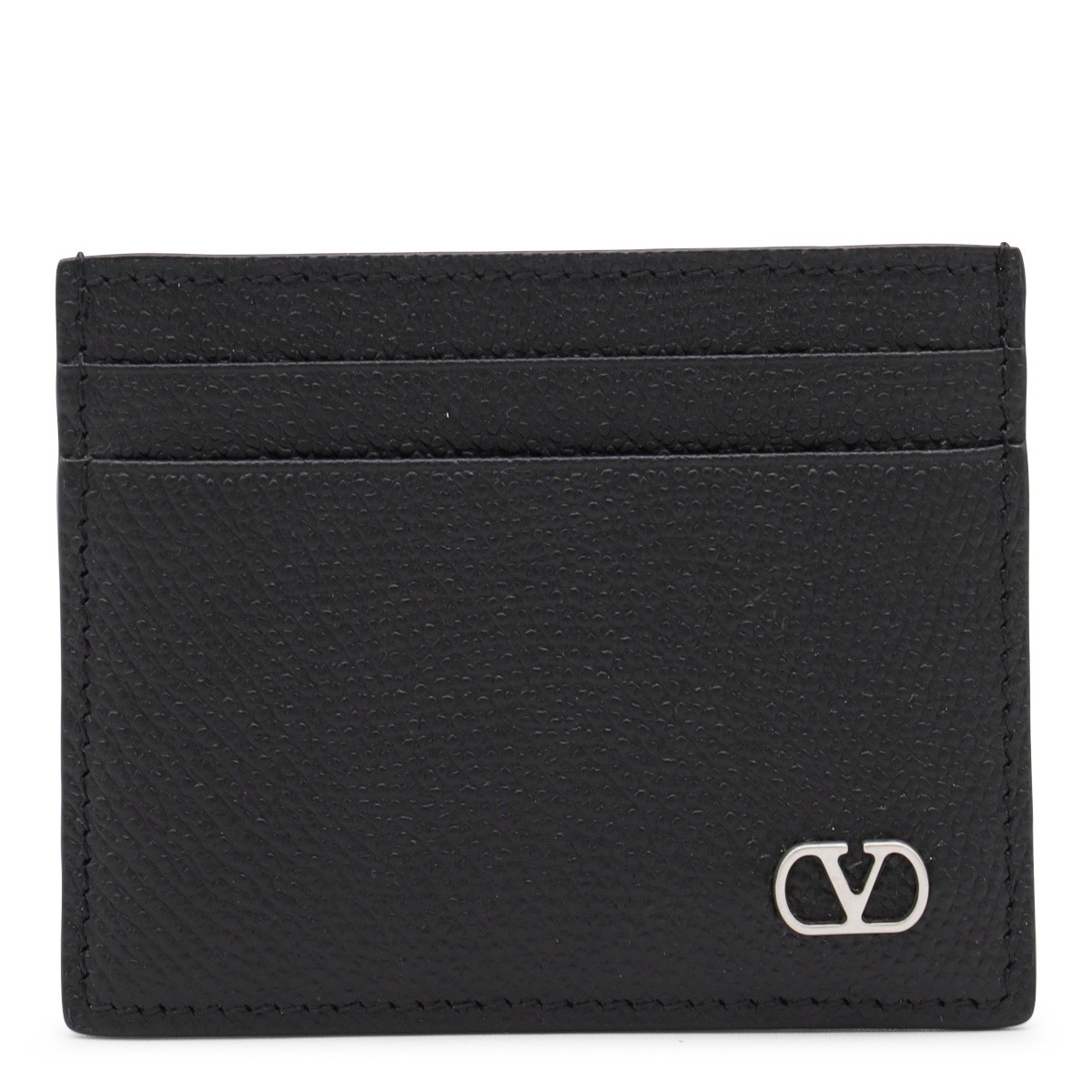 BLACK LEATHER CARD HOLDER