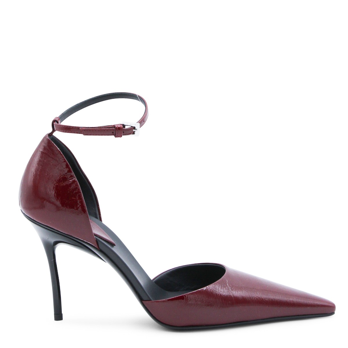 BORDEAUX LEATHER D'ORSAY 90 PUMPS