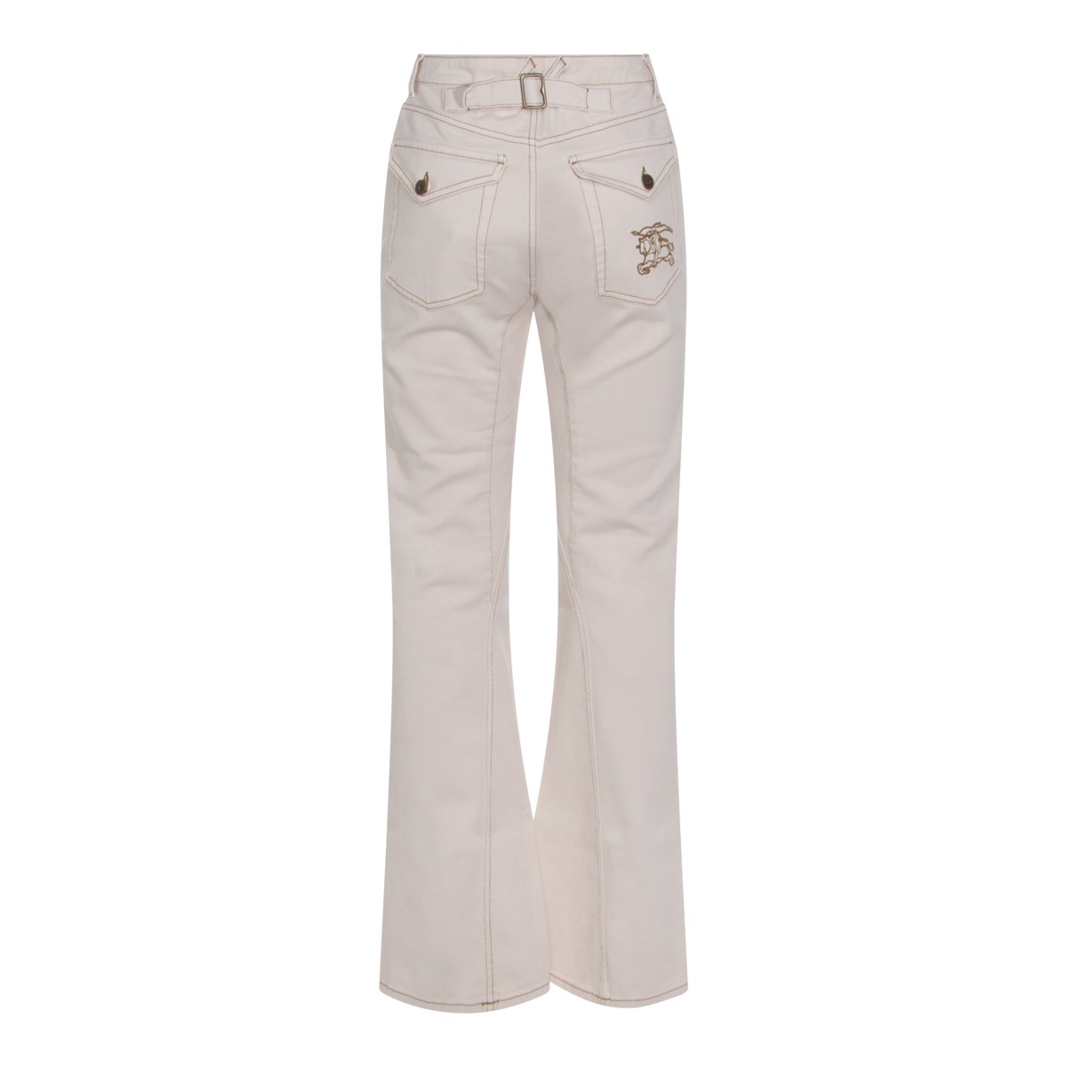 WHITE COTTON JEANS