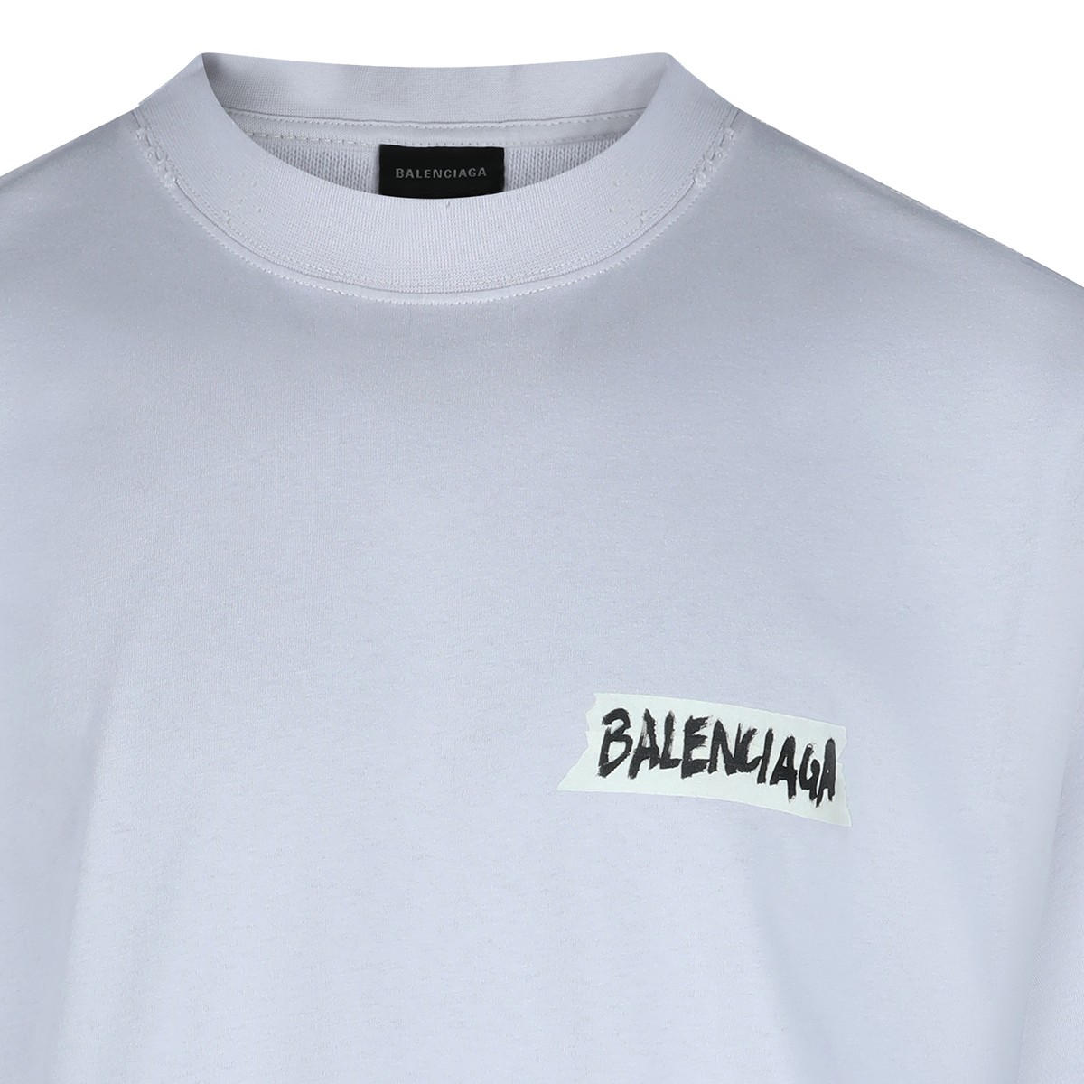 WHITE COTTON T-SHIRT