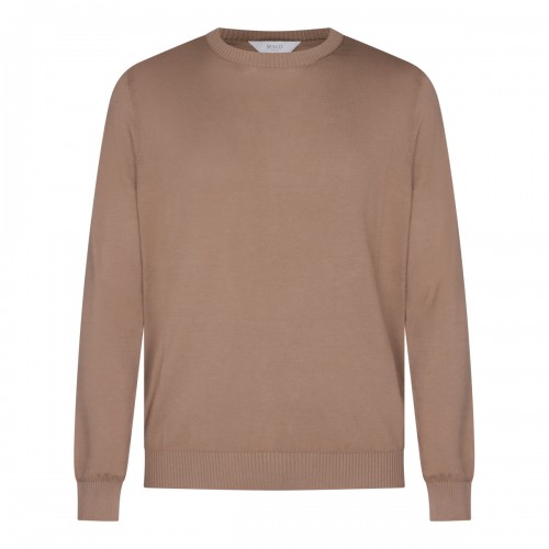 BROWN COTTON KNITWEAR