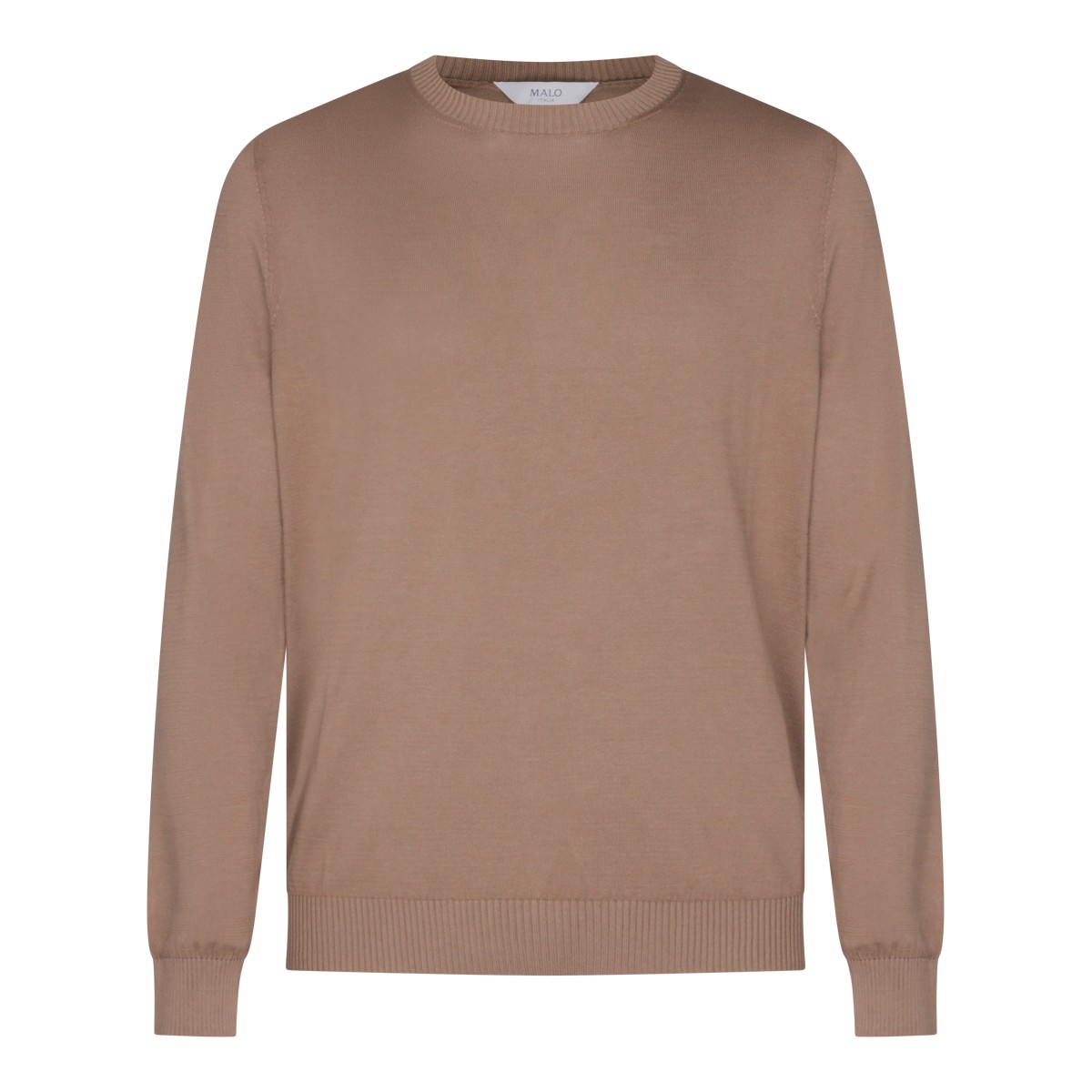 BROWN COTTON KNITWEAR