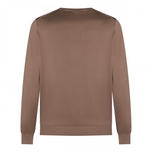 BROWN COTTON KNITWEAR