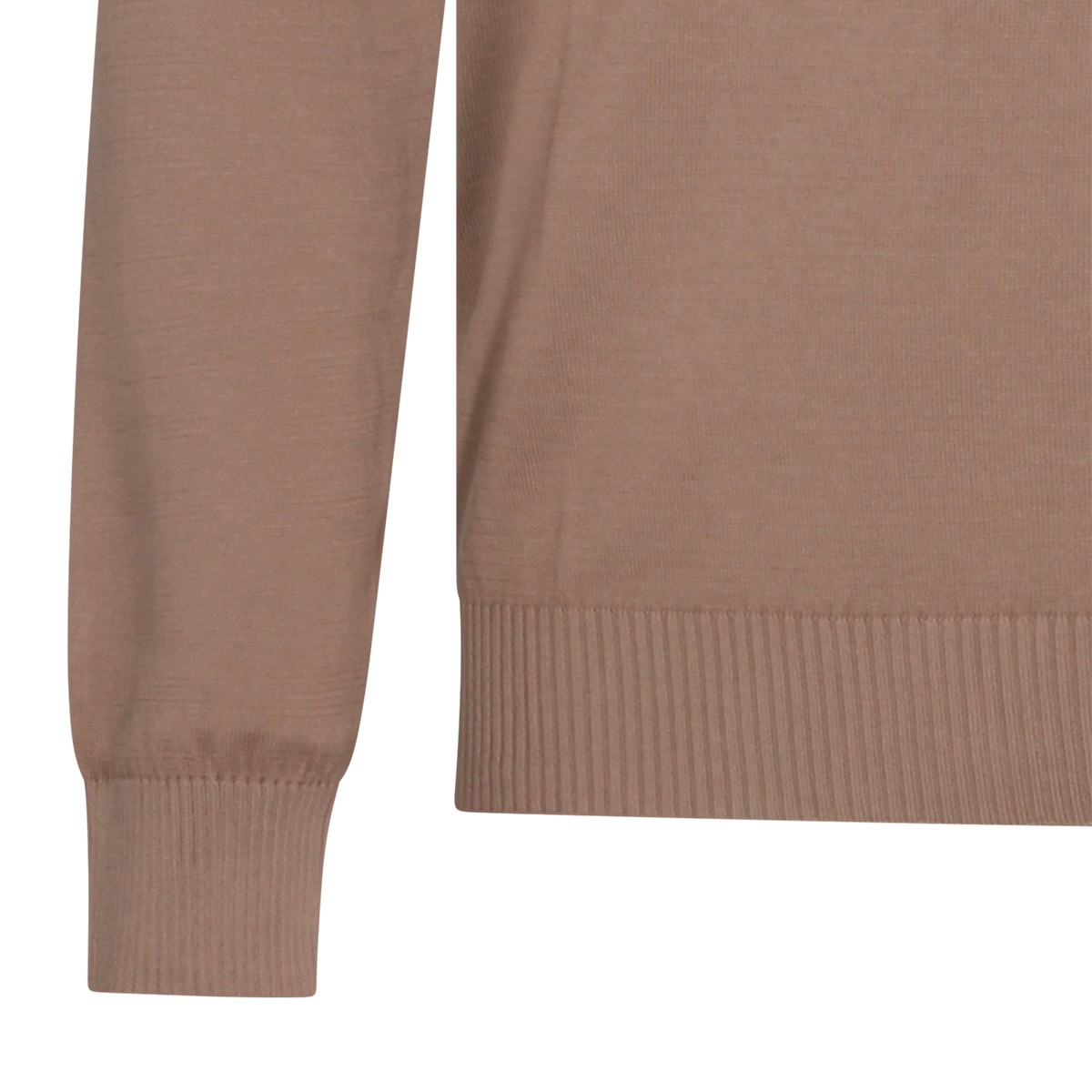 BROWN COTTON KNITWEAR