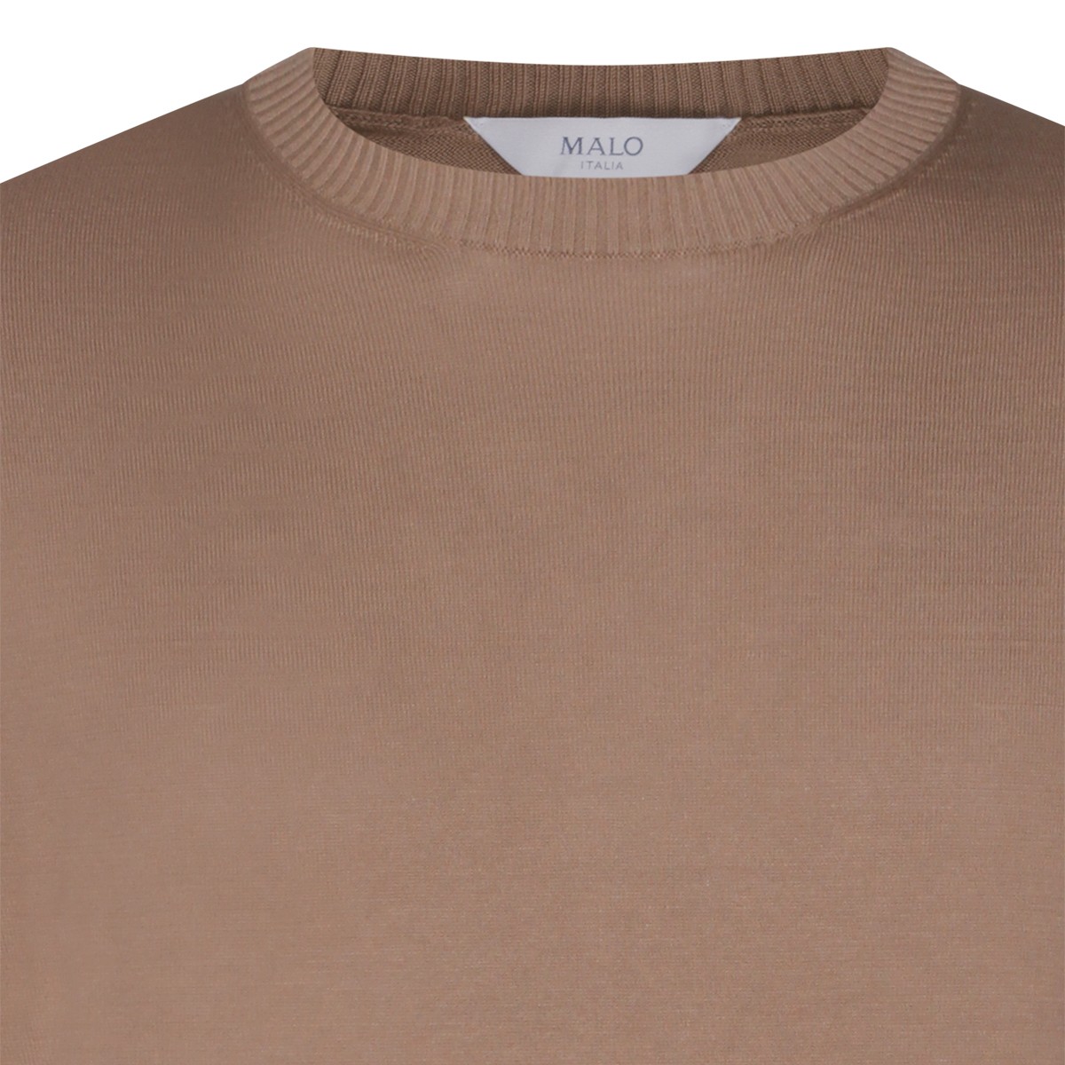 BROWN COTTON KNITWEAR
