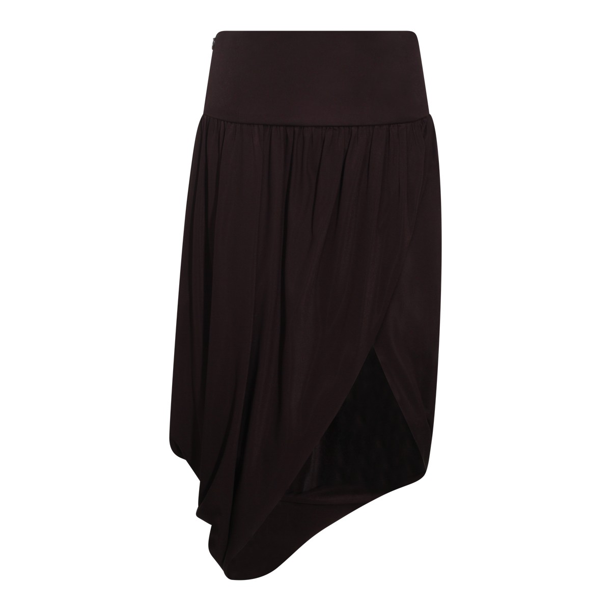 BLACK VISCOSE SKIRT