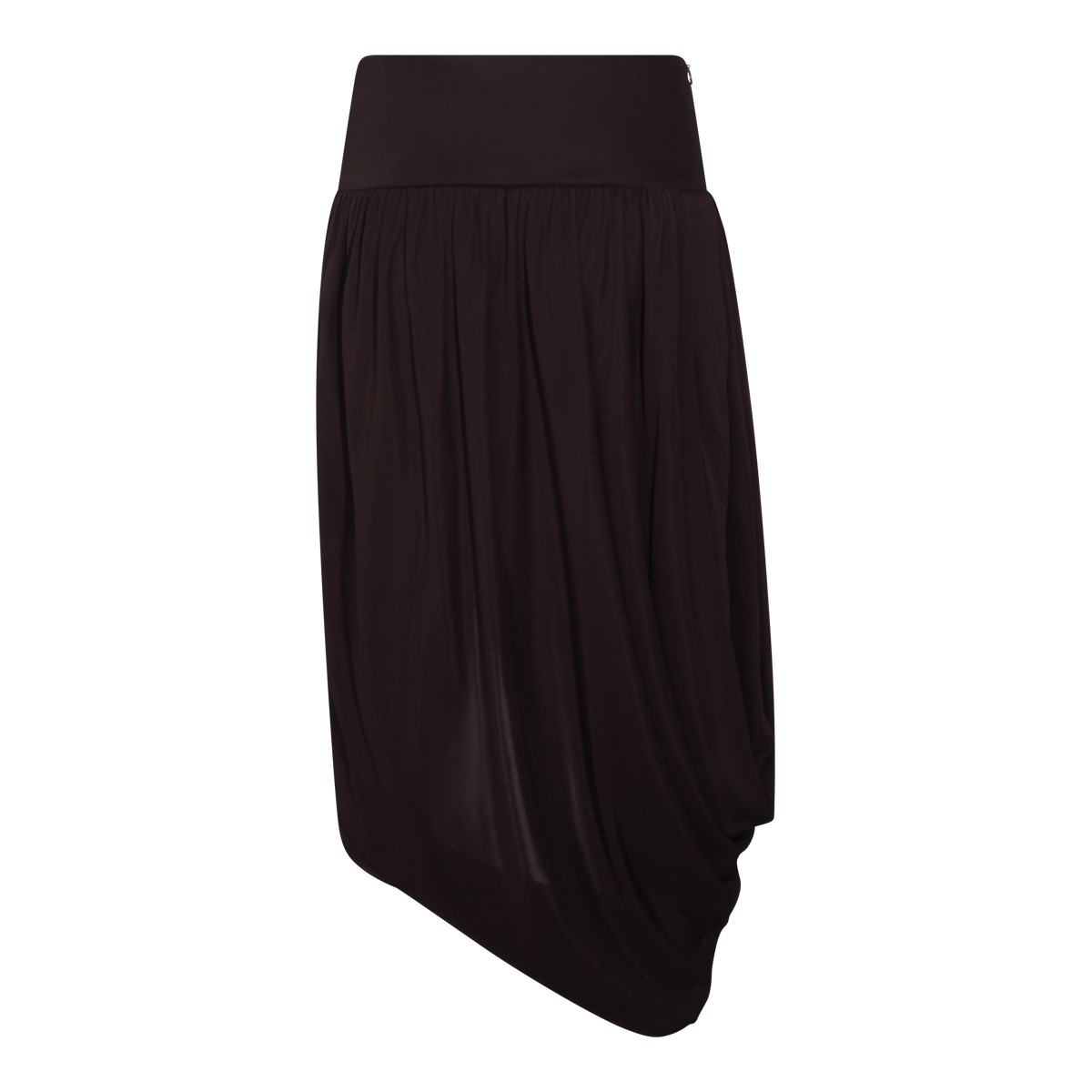 BLACK VISCOSE SKIRT