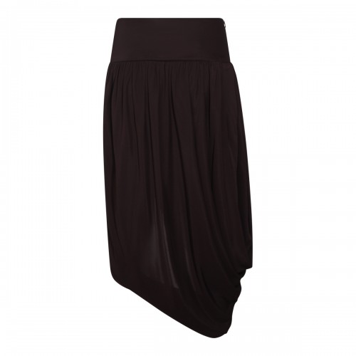 BLACK VISCOSE SKIRT