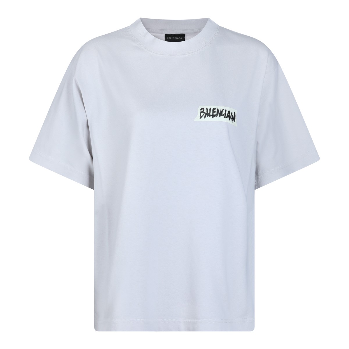 WHITE COTTON T-SHIRT
