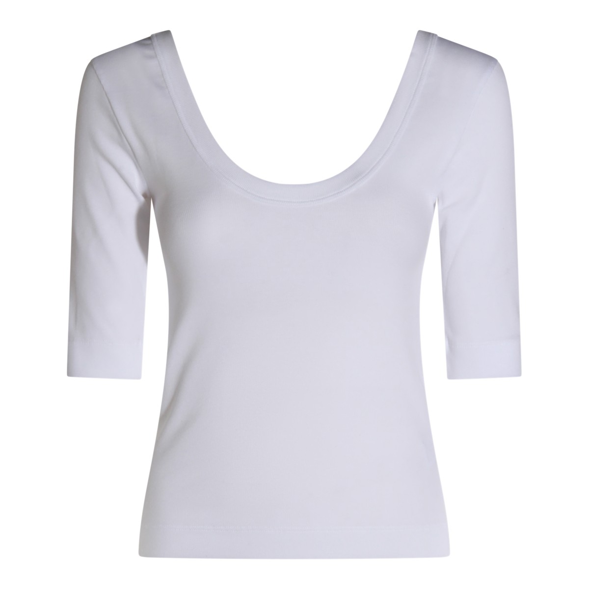 WHITE COTTON T-SHIRT
