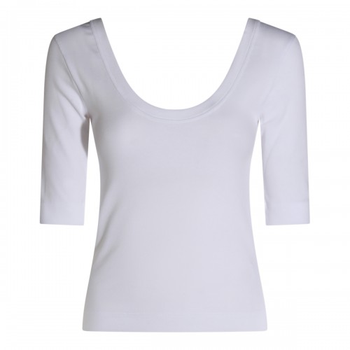 WHITE COTTON T-SHIRT