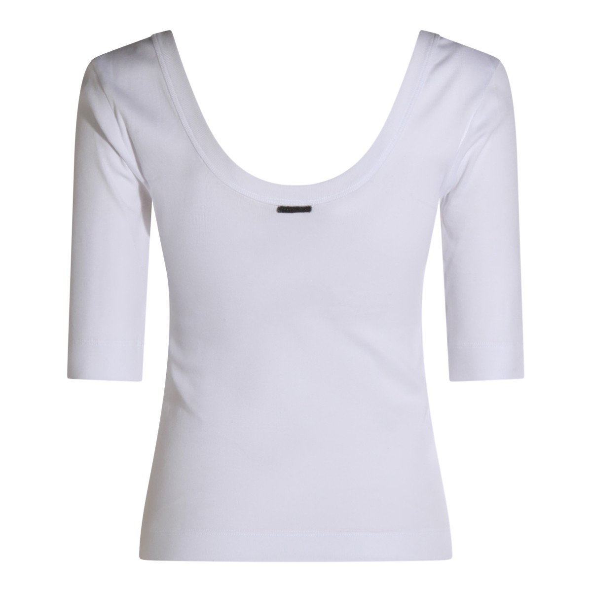 WHITE COTTON T-SHIRT