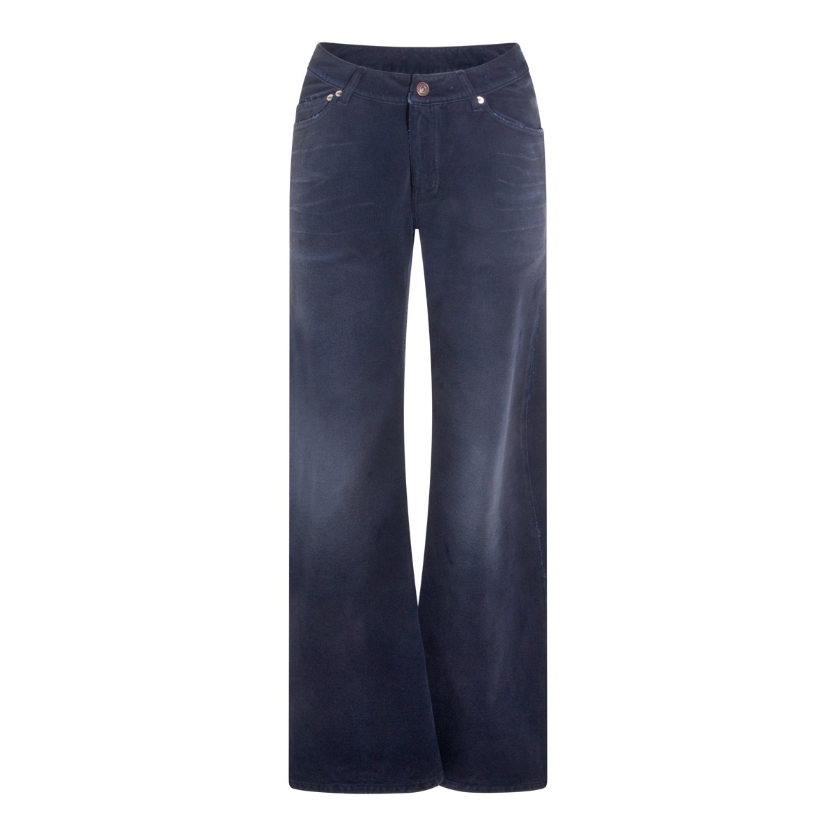 DARK BLUE COTTON JEANS