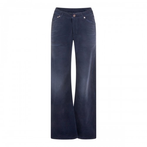 DARK BLUE COTTON JEANS