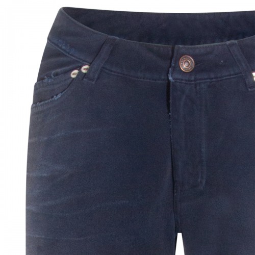 DARK BLUE COTTON JEANS