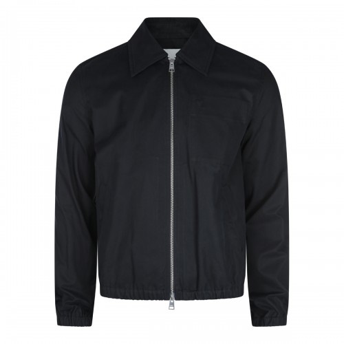 BLACK COTTON CASUAL JACKET