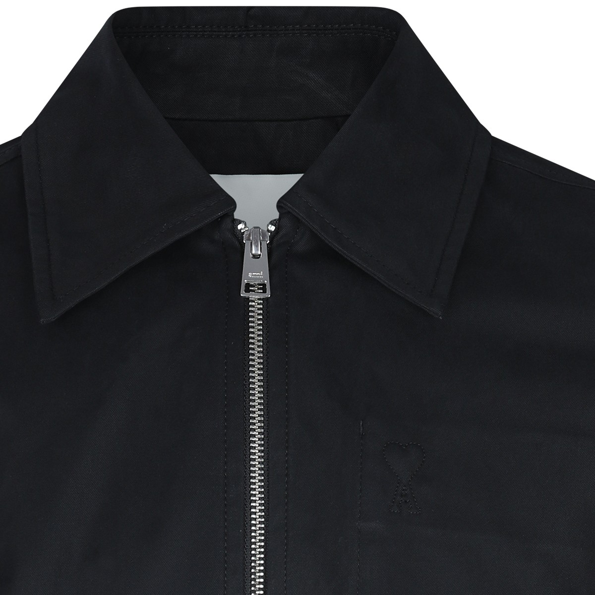 BLACK COTTON CASUAL JACKET