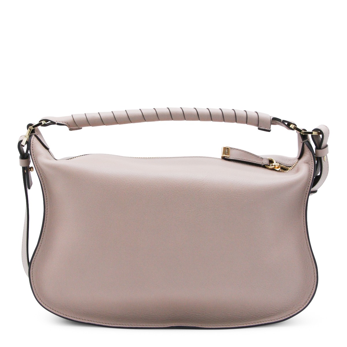 PINK LEATHER SMALL MERCIE SHOULDER BAG