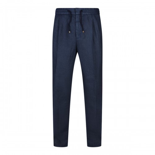 NAVY LINEN PANTS