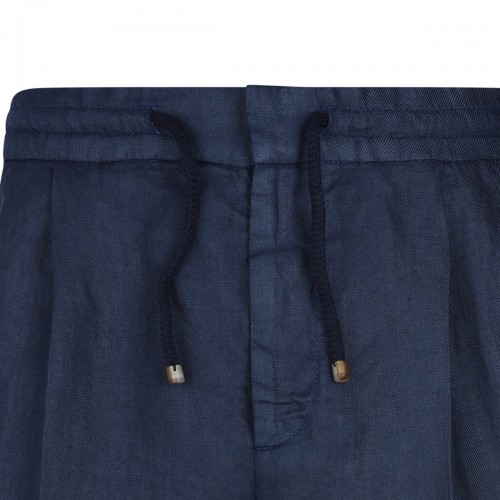 NAVY LINEN PANTS